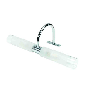 InLight Επιτοίχιο φωτιστικό από χρώμιο μέταλλο και αμμοβολή γυαλί (1046-Χρώμιο)