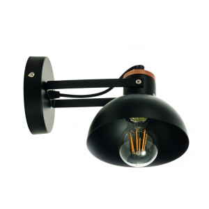 InLight Επιτοίχιο φωτιστικό από μαύρο μέταλλο (43379-BL)