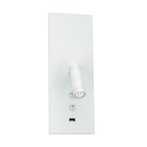 InLight Επιτοίχιο φωτιστικό από λευκό μέταλλο (43403-Λευκό)