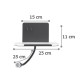InLight Επιτοίχιο φωτιστικό από μαύρο μέταλλο (43416-BL) 