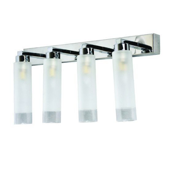 InLight Επιτοίχιο φωτιστικό από χρώμιο μέταλλο και αμμοβολή γυαλί (43419-4) 