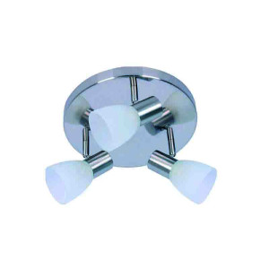 InLight Επιτοίχιο σποτ από μέταλλο σε νίκελ ματ απόχρωση (9064-3Φ-Νίκελ Ματ)