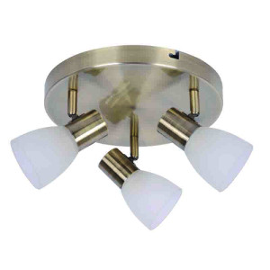 InLight Επιτοίχιο σποτ από μέταλλο σε οξυντέ απόχρωση (9064-3Φ-Οξυντέ)