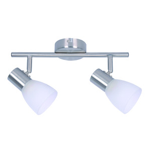 InLight Επιτοίχιο σποτ από μέταλλο σε νίκελ ματ απόχρωση (9065-2Φ-Νίκελ Ματ)