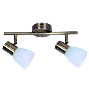 InLight Επιτοίχιο σποτ από μέταλλο σε οξυντέ απόχρωση (9065-2Φ-Οξυντέ)