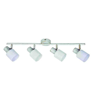 InLight Επιτοίχιο σποτ από μέταλλο σε απόχρωση λευκής πατίνας (9079-4Φ-Λευκή Πατίνα)