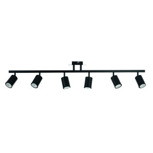 InLight Επιτοίχιο σποτ από μέταλλο σε μαύρη απόχρωση (9081-6)