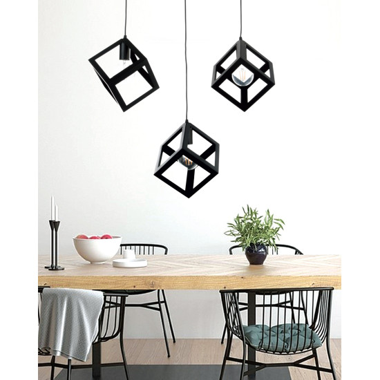 InLight Κρεμαστό φωτιστικό από λευκό μέταλλο (4400-3-WH-ΡΑΓΑ) 