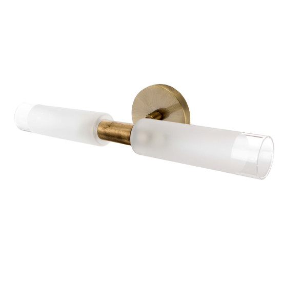 InLight Επιτοίχιο φωτιστικό από οξυντέ μέταλλο και αμμοβολή γυαλί (1039-Οξυντέ) 